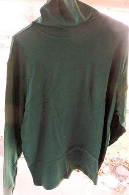 Scandia Woods Balsam Green Long Sleeve Turtleneck Shirt Size 2XL NEW - Image 1 of 2