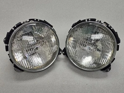PAR DE FAROS DE HAZ SELLADO ORIGINALES RESTAURADOS PORSCHE 911 912E 930 SB3 68-86 #3 Foto 1 de 4