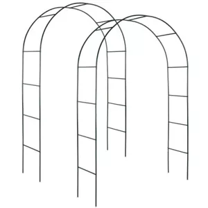 2x Rosenbogen Rosenranke Rosensäule Rankhilfe Rankgitter Garten Torbogen Spalier - Bild 1 von 24