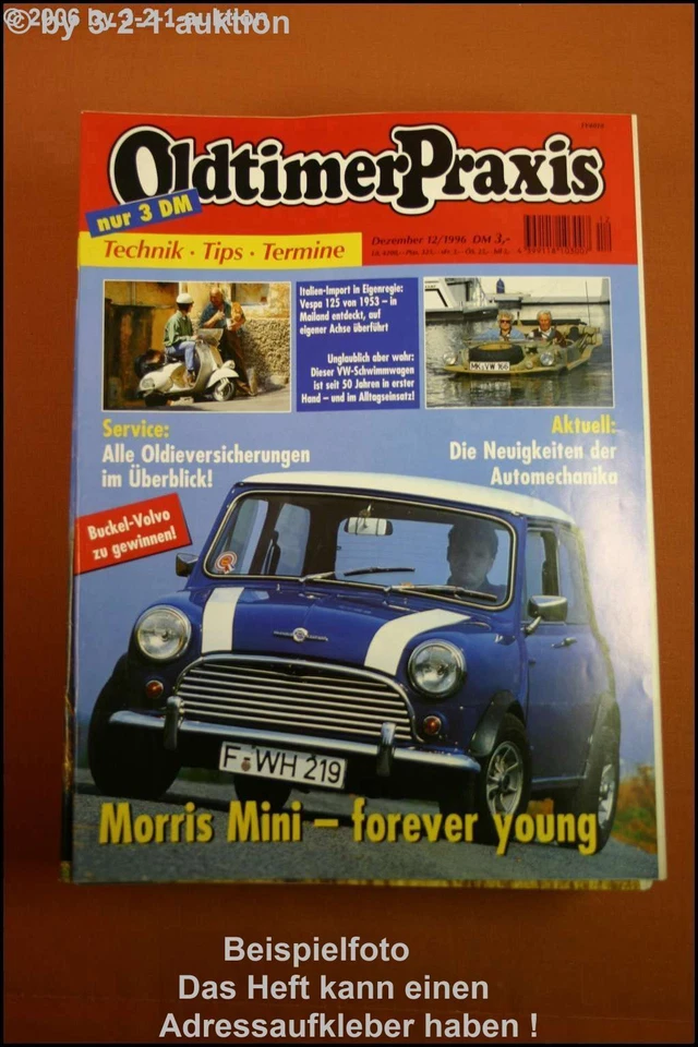 Oldtimer Pratica 12/96 Morris Mini VW Schwimmwagen - Immagine 1 di 1