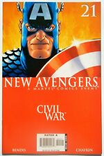 New Avengers #21 (Sept. 06') NM (9.4) Cap & Falcon Story/ Civil War/ Chaykin Art