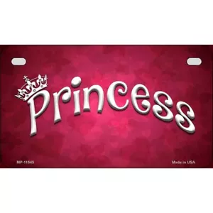 Prinzessin Neuheit Metall Motorrad Nummernschild Schild Auto LKW Wand Haus - Bild 1 von 1