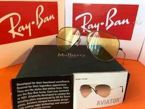 Ray Ban Aviator Sillier Frame RB3025 58mm With Brand New Polarised Orange Lenses - Picture 1 of 10