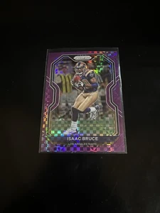 Tarjeta de fútbol americano Isaac Bruce 2020 Panini Prizm Purple Power Prizm/49 Rams 280 PWE - Imagen 1 de 2