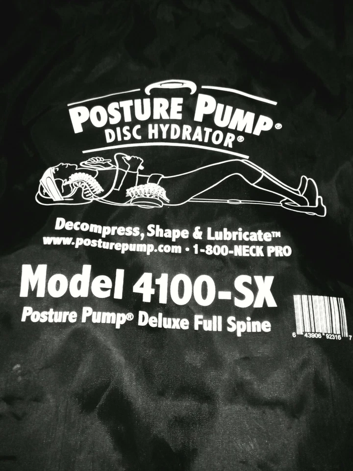 Posture Pump 4100-s Deluxe Full Spine Traction Disc Hydrator A17