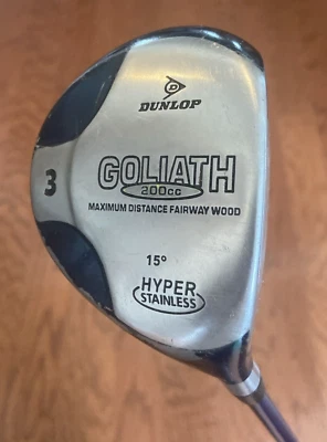 Dunlop Goliath 3-Wood 15 Degree Loft ⛳ RH Graphite Shaft ~43" New Grip - Image 1 of 4