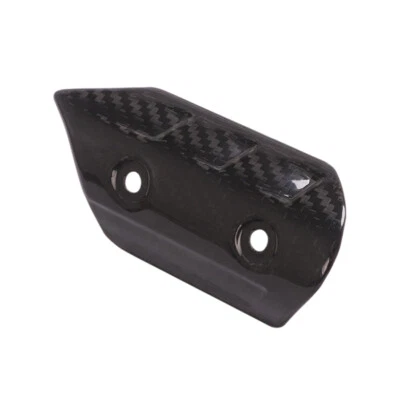 Motorcycle Exhaust Link Pipe Heat Shield Cover Set Protector Carbon Fiber Style - Image 1 of 4