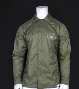 Nueva Chaqueta Diamond Supply Co. Stone Entrenadores para Hombre De Abajo Hacia Arriba TALLA MEDIANA RMHD-172 - Imagen 1 de 3