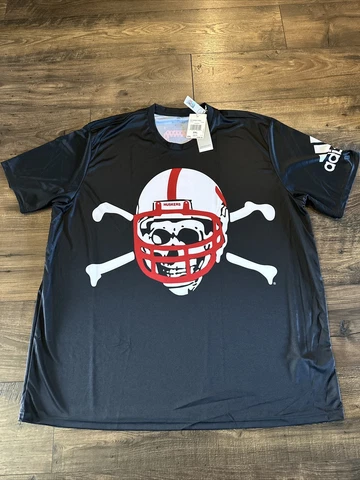 NWT Men’s Adidas Nebraska Cornhuskers Tailgate Jersey P4PWHT Size 2XL XXL Cover