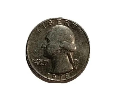 1978 No Mint Mark Quarter Coin Circulated UnCertified Cover