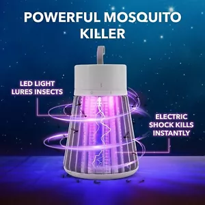 Electric Insect Mosquito Killer Bug Zapper Fly Pest Catcher Trap LED Lamp USB - Picture 1 of 7