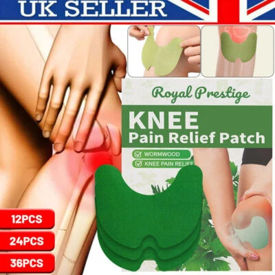 ROYAL PRESTIGE 12-120PCS Knee Pain Relief Patches Wellnee Wormwood Neck Waist Joint Ache Pad UK
