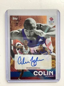 TOPPS TEAM GB 2024 COLIN JACKSON AUTÓGRAFO 55/99 - Imagen 1 de 2