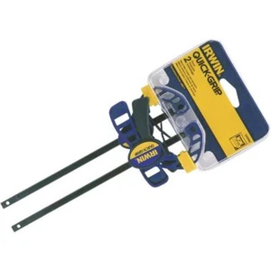 (5)-Irwin 4-1/4" Cap. Quick-Grip Micro One-Hand Bar Clamp Set (2-Pieces) 1964747 - Picture 1 of 1