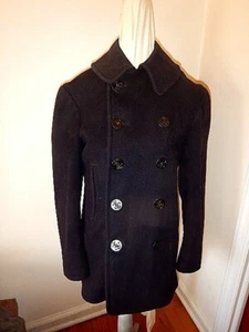 Vintage 1940's WWII US NAVY PEA COAT Naval Clothing Heavy Wool 40 - Picture 1 of 7
