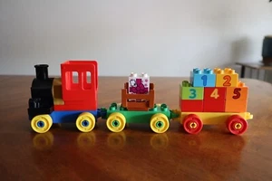 Lego Duplo Train Engine Freight Car Numbers 1 2 3 4 5 Gift Block Add on Pieces - Picture 1 of 9