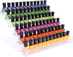 Acrylic Nail Polish Organizer Rack, 6 Tier Holder Stand, Paint Rack Gel Nail Pol - Picture 1 of 7