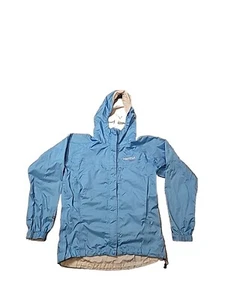 Marmot Rain Jacket Women's S Hooded Blue Nylon Shell Windbreaker (B10) - Picture 1 of 8
