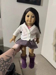 American Girl Doll 18” Brunette Hair brown Eyes Pleasant Company as is - Picture 1 of 7