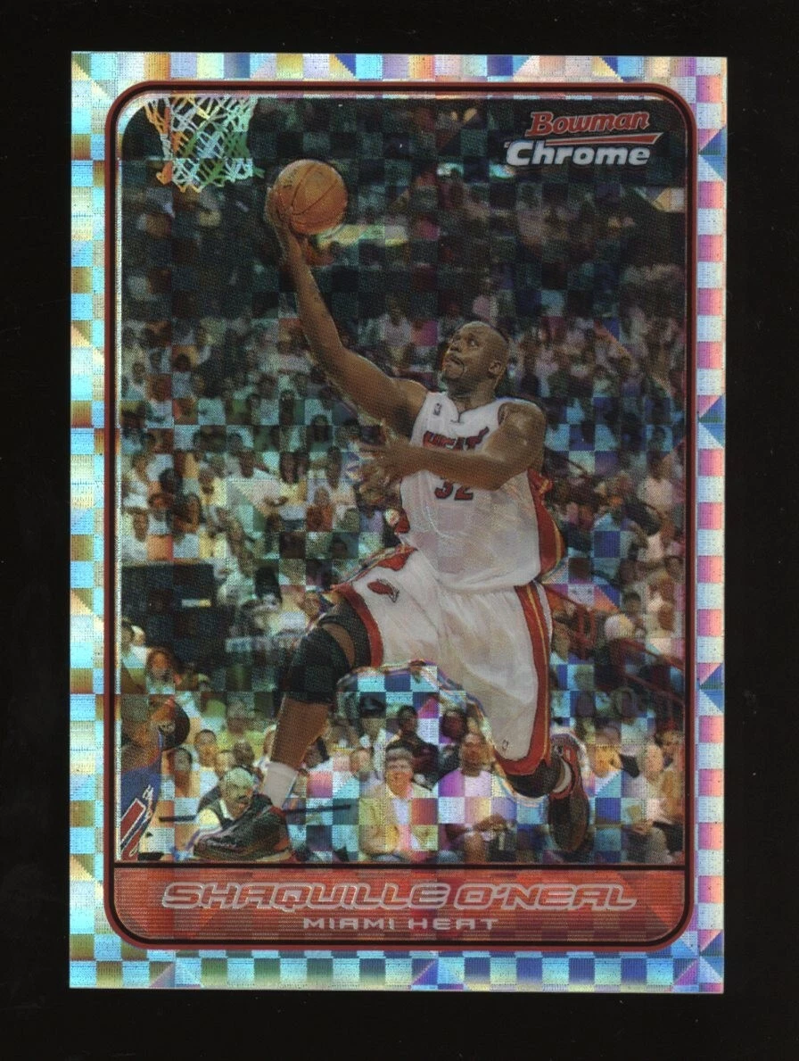 2006 Bowman Chrome XFractor Shaquille O'Neal Miami Heat HOF 133/150