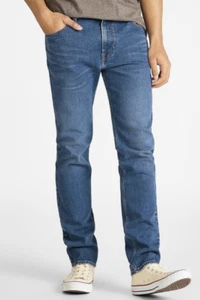 Lee jeans mens Rider regular slim fit stretch 'Mid Genoa' FACTORY SECONDS L300 - Picture 1 of 11