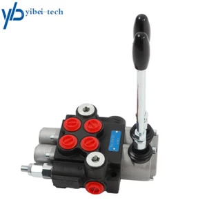 (BSPP) 2 Spool Hydraulic Directional Control Valve 11GPM 3600 PSI Double Acting - Picture 1 of 12