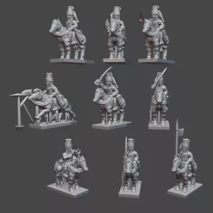 Lanceros de arpillera británicos 48x 6 mm/1:300 AWI (miniaturas Turner) - Imagen 1 de 1