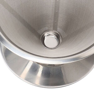 304 Stainless Steel Pour Over Coffee Dripper With Fine Mesh Filter Dishwasher