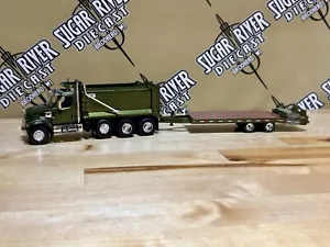 DCP 1/64 Western Star Dump Truck With Beaver Tail Trailer Farm Toy - Picture 1 of 11