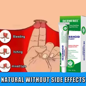 Hemorrhoids Remove Ointment Herbal Plant Cream Relief Piles Pain Reduce Itching - Picture 1 of 18