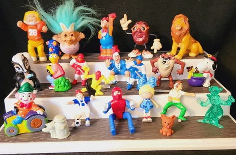 Vtg 80's 90's Action Figures PVC ALF Disney Taz Trolls Simpsons CPK Snoopy Lot Cover