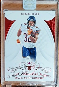 David Montgomery - ROOKIE - 2019 Flawless Football - Ruby /20 (Encased) 🔥🔥