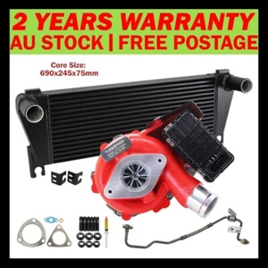GEN1 High Flow Turbo+70mm Intercooler+Oil Feed Pipe For Mazda BT-50 2.2L 2011- - Bild 1 von 14