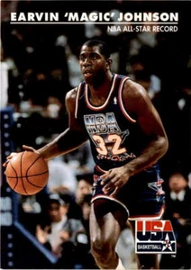 1992 SkyBox USA #34 Earvin "Magic" Johnson USA - Picture 1 of 2