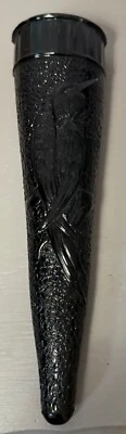 Schwarzspecht Vogel Wand Taschenvase Glas für Trauer Leichenwagen - Bild 1 von 4
