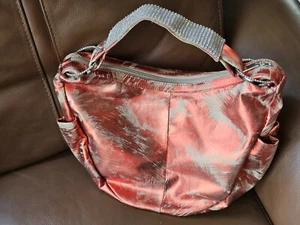 DX Touch Italian Leather Handbag with Swarovski Crystal Strap & Rings NWT - Picture 1 of 9