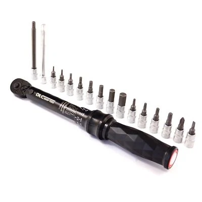 DLC Diamond Torque Wrench Golden 1/4" 1-25Nm / 8.9-221 In-lb Reversible Gauge - Image 1 of 4