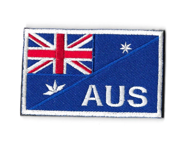 Australia Flag Hook and Loop Embroidered Patch Fabric Badge Australia 5cm x 9cm - image 1 of 1