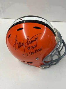 CASCO PERSONALIZADO FIRMADO CLEVELAND BROWNS GREG PRUITT & HANFORD DIXION CERTIFICADO DE AUTENTICIDAD - Imagen 1 de 13
