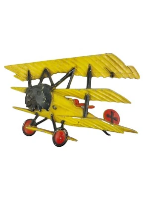 Placa de pared de avión de metal Homco 1975 avión biplano de la Segunda Guerra Mundial Foto 1 de 4