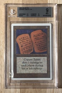 MTG - Copper Tablet - Unlimited - Graded BGS 9+++ with 10/9.5/9.5 subgrades - Picture 1 of 2