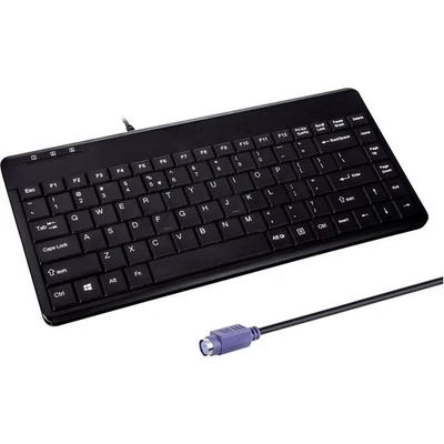 Perixx PERIBOARD-409 P DE PS2 Tastatur Deutsch, QWERTZ Schwarz PS2-Anschluss - Bild 1 von 4