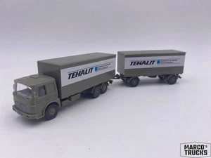Wiking MAN F8 Box trailer tractor „Tehalit Elektroinstallation“ 1:87 /WI1119 - Picture 1 of 1