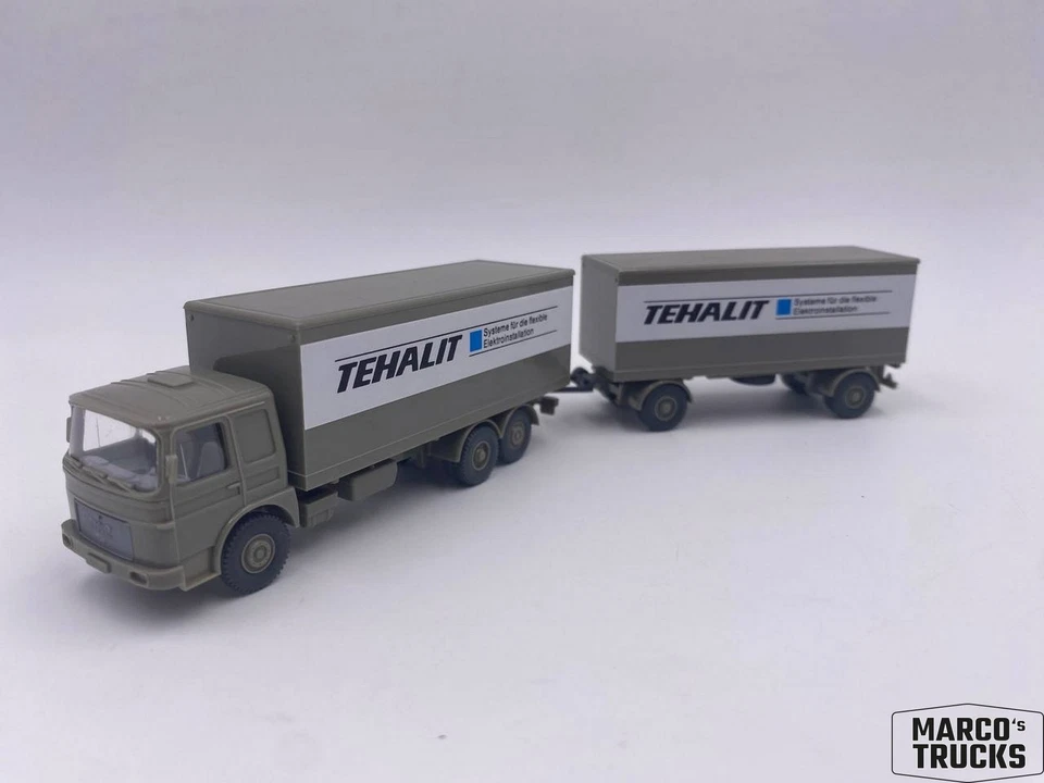 Wiking MAN F8 Box trailer tractor „Tehalit Elektroinstallation“ 1:87 /WI1119 - Image 1 of 1