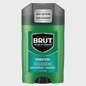 Brut Mens 24 hr Anti-Perspirant/Deodorant Solid Signature Scent 2oz-4 Pack - Picture 1 of 6