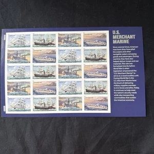 Forever Merchant Marine full Sheet of 20 Scott #4548 - 4551 Mint NH 2011 - Picture 1 of 2