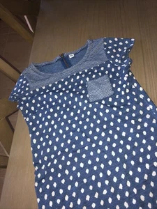 Old Navy 🩷 Blaues Baumwollkleid Gr. XS - Bild 1 von 5