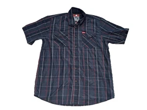 Dixxon Hemd Herren L grau kariert Kurzarm Knopfleiste The Loop Bambus leicht - Bild 1 von 11