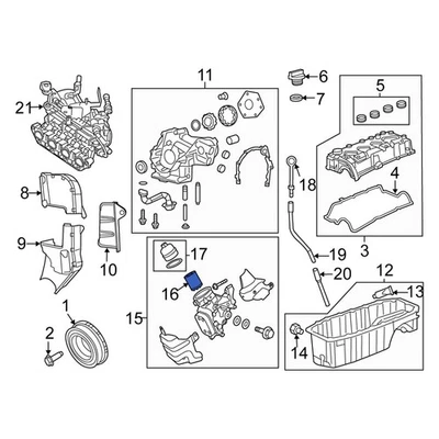 For Fiat 500L 2017-2020 Fiat 68630130AA Engine Oil Filter Element Foto 1 de 3