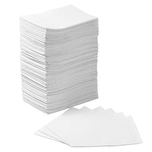 125 Pack Dental Bibs Disposable, White Dental Bibs 3-Ply Dentist Bibs 13" x 1... - Picture 1 of 9